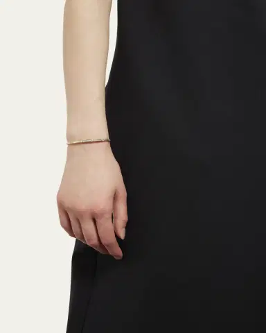 Viltier Rayon Bangle in Mother-of-Pearl, 18K Yellow Gold and Diamonds | Thumbnail 2
