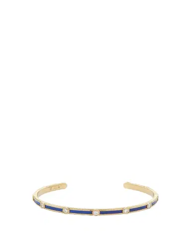 Viltier Rayon Bangle in Lapis Lazuli, 18K Yellow Gold and Diamonds | Thumbnail 1
