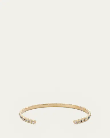 Viltier Rayon Bangle in Onyx, 18K Yellow Gold and Diamonds | Thumbnail 3