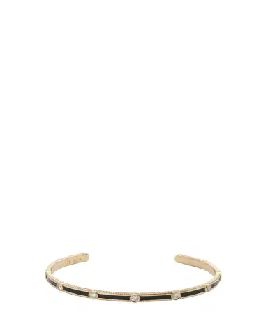 Viltier Rayon Bangle in Onyx, 18K Yellow Gold and Diamonds | Thumbnail 1