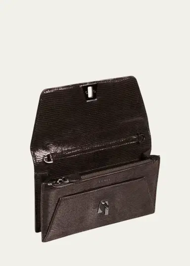 Akris Anouk Lizard-Print Clutch Bag w/ Chain | Thumbnail 2