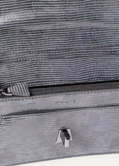 Akris Anouk Lizard-Print Clutch Bag w/ Chain | Thumbnail 11