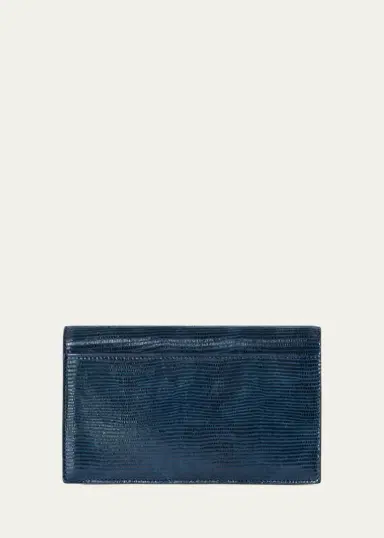 Akris Anouk Lizard-Print Clutch Bag w/ Chain | Thumbnail 14