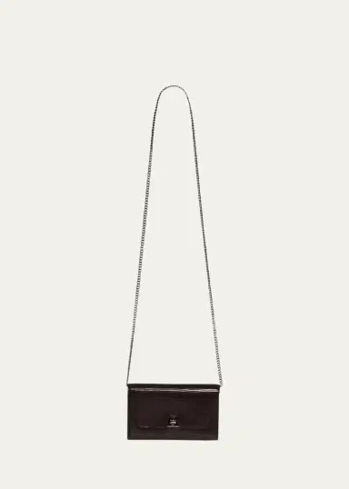 Akris Anouk Lizard-Print Clutch Bag w/ Chain | Thumbnail 3