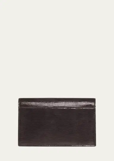 Akris Anouk Lizard-Print Clutch Bag w/ Chain | Thumbnail 5