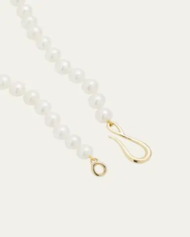 Mizuki Full Freshwater Pearl Strand Necklace with Large Center | Thumbnail 4