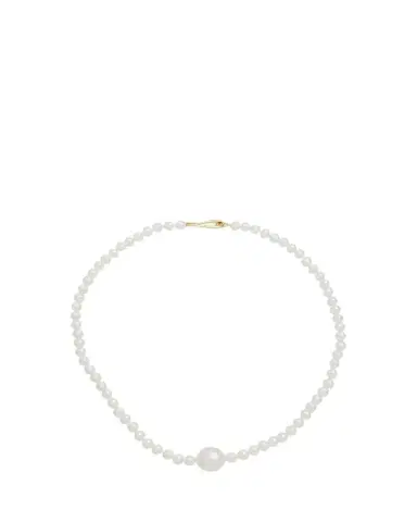 Mizuki Full Freshwater Pearl Strand Necklace with Large Center | Thumbnail 1