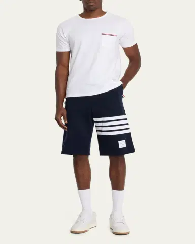 Thom Browne Men's 4-Bar Basic Terry Sweat Shorts | Thumbnail 2 Thom Browne Men's 4-Bar Basic Terry Sweat Shorts | Thumbnail 2