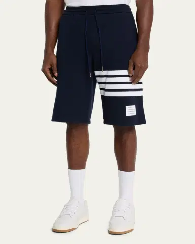 Thom Browne Men's 4-Bar Basic Terry Sweat Shorts | Thumbnail 4 Thom Browne Men's 4-Bar Basic Terry Sweat Shorts | Thumbnail 4