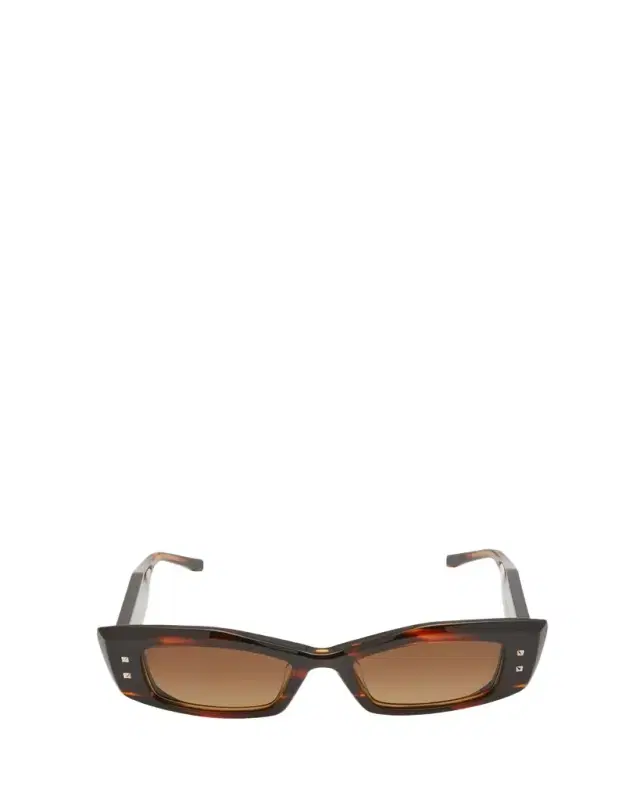 Quattro Acetate & Titanium Cat-Eye Sunglasses Quattro Acetate & Titanium Cat-Eye Sunglasses