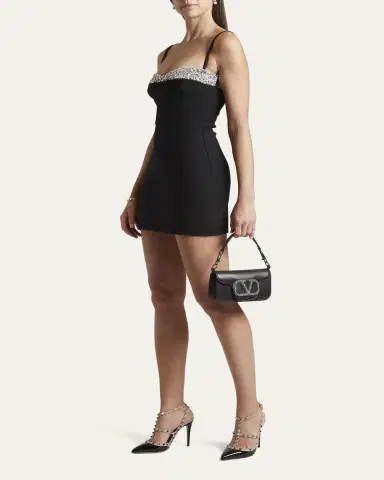 Valentino Garavani Loco VLOGO Small Calfskin Shoulder Bag | Thumbnail 5 Valentino Garavani Loco VLOGO Small Calfskin Shoulder Bag | Thumbnail 5