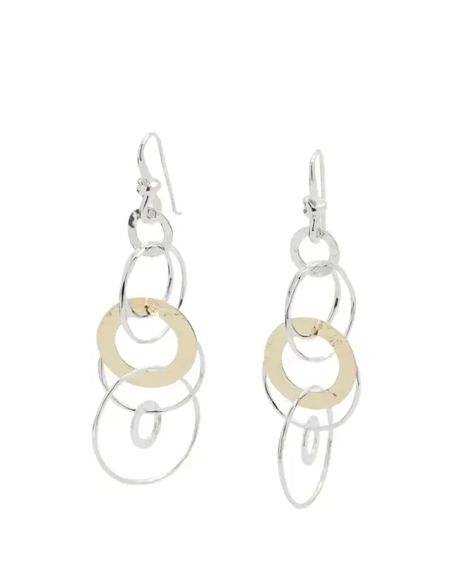 Ippolita Hammered Jet Set Earrings in Chimera