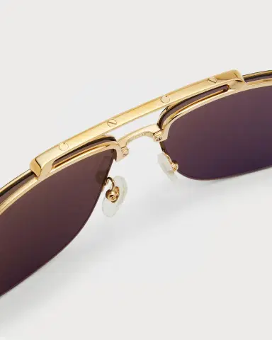 Cartier Men's Metal Double-Bridge Aviator Sunglasses | Thumbnail 3 Cartier Men's Metal Double-Bridge Aviator Sunglasses | Thumbnail 3