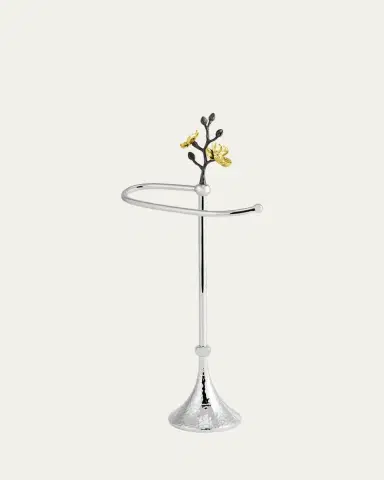 Michael Aram Gold Orchid Fingertip Towel Stand | Thumbnail 3
