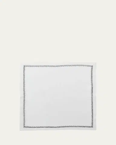 Kim Seybert Filament Embroidered Linen Napkin | Thumbnail 3