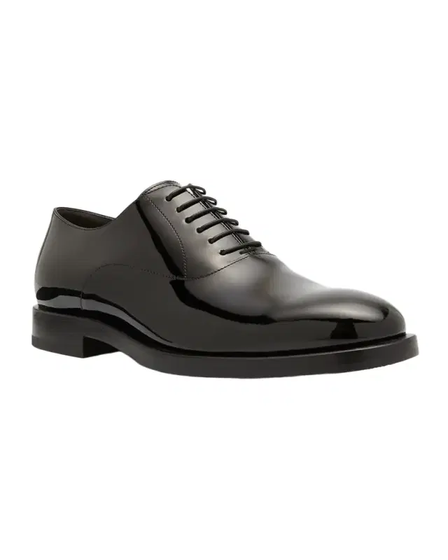 Men 's Patent Leather Tuxedo Oxford Shoes