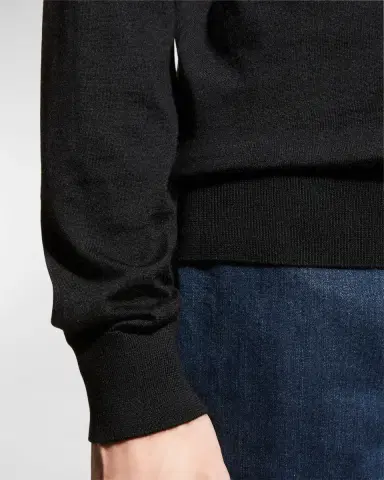 ZEGNA Men's Cashmere-Silk Polo Sweater | Thumbnail 6