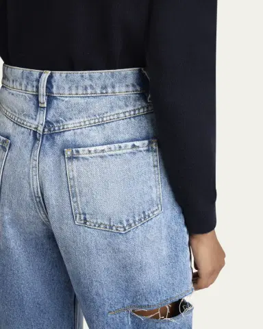 Maison Margiela Slash-Sides Wide-Leg Denim Pants | Thumbnail 5