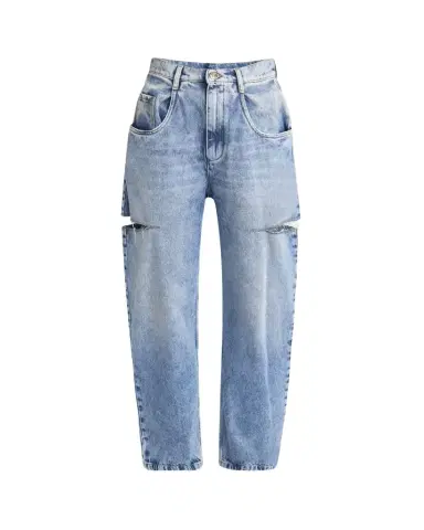 Maison Margiela Slash-Sides Wide-Leg Denim Pants | Thumbnail 1