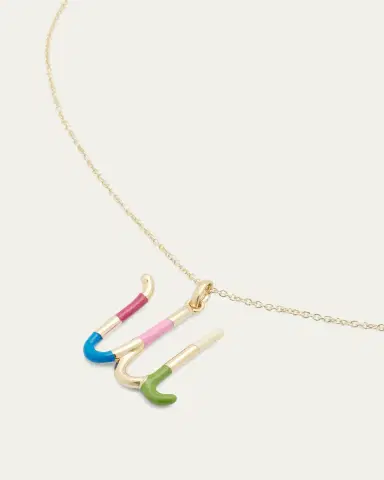Bea Bongiasca Enamel Letter Necklace | Thumbnail 3