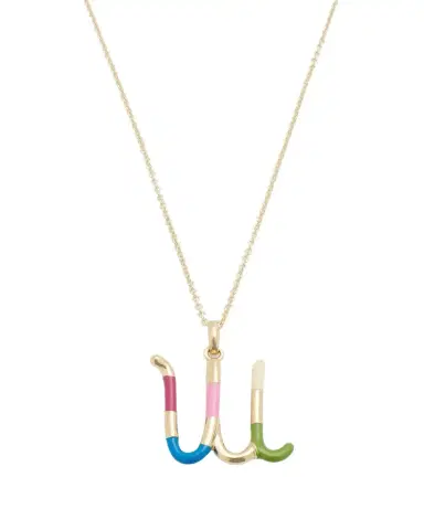 Bea Bongiasca Enamel Letter Necklace | Thumbnail 1