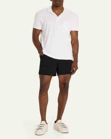 Orlebar Brown Men's Cotton Terry Polo Shirt | Thumbnail 8 Orlebar Brown Men's Cotton Terry Polo Shirt | Thumbnail 8