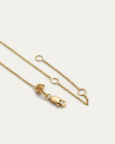 Sydney Evan 14K Yellow Gold Medium Rope Love Pendant Necklace | Thumbnail 4