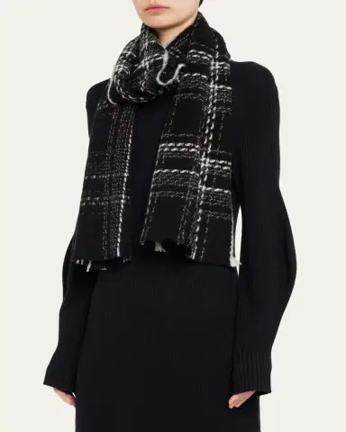 Gorski Cashmere Frayed Scarf | Thumbnail 3 Gorski Cashmere Frayed Scarf | Thumbnail 3