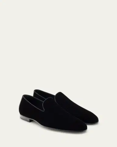 Magnanni Men's Jareth Velvet Venetian Loafers | Thumbnail 2