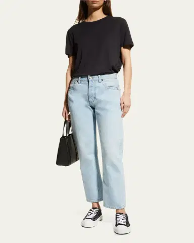 MAJESTIC FILATURES Lyocell Cotton Semi-Relaxed Short-Sleeve Crewneck tee | Thumbnail 2 MAJESTIC FILATURES Lyocell Cotton Semi-Relaxed Short-Sleeve Crewneck tee | Thumbnail 2