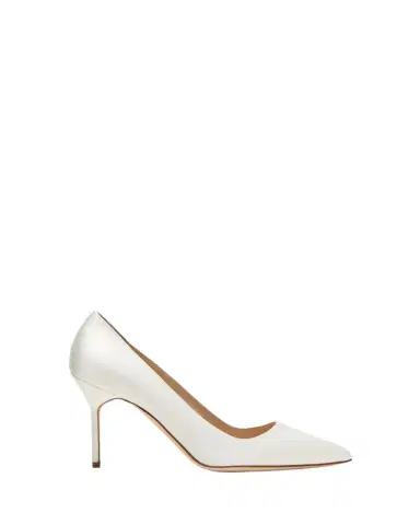 Manolo Blahnik BB 90mm Satin Pumps | Thumbnail 1 Manolo Blahnik BB 90mm Satin Pumps | Thumbnail 1