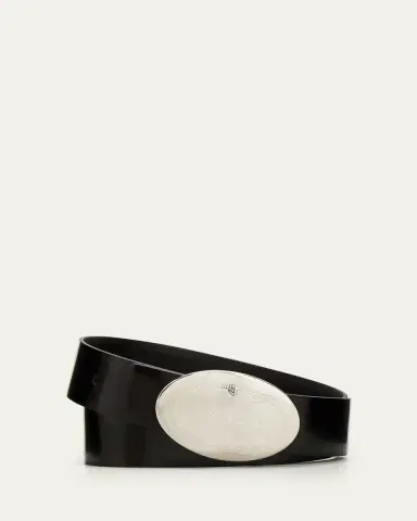 Prada Men's Spazzolato Leather Belt Strap | Thumbnail 3 Prada Men's Spazzolato Leather Belt Strap | Thumbnail 3