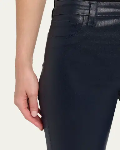 L'Agence Selma High-Rise Coated Sleek Baby Boot Jeans | Thumbnail 5