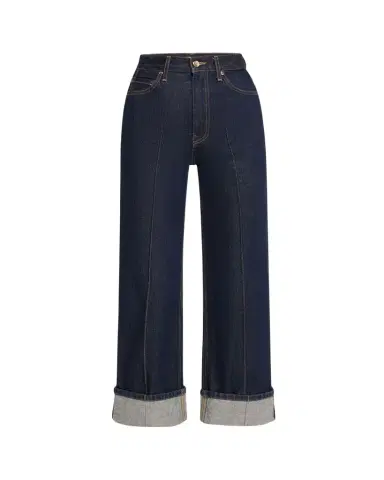Ulla Johnson The Genevieve Topstitched Wide-Leg Denim Jeans | Thumbnail 1 Ulla Johnson The Genevieve Topstitched Wide-Leg Denim Jeans | Thumbnail 1