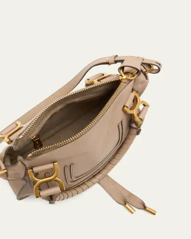 Chloé Marcie Small Satchel Bag in Grained Calfskin | Thumbnail 8 Chloé Marcie Small Satchel Bag in Grained Calfskin | Thumbnail 8