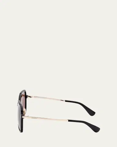 Max Mara Mixed-Media Square Sunglasses | Thumbnail 4 Max Mara Mixed-Media Square Sunglasses | Thumbnail 4