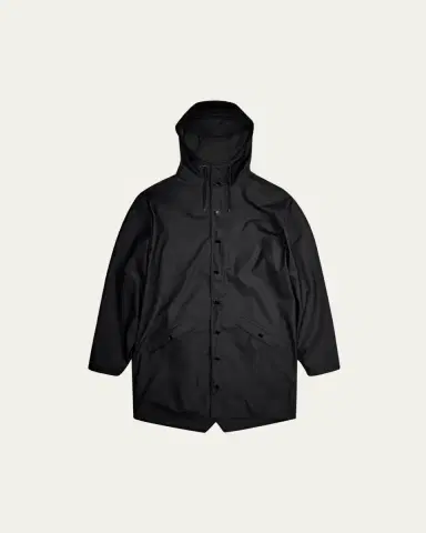 Rains Long Snap-Front Jacket | Thumbnail 5 Rains Long Snap-Front Jacket | Thumbnail 5