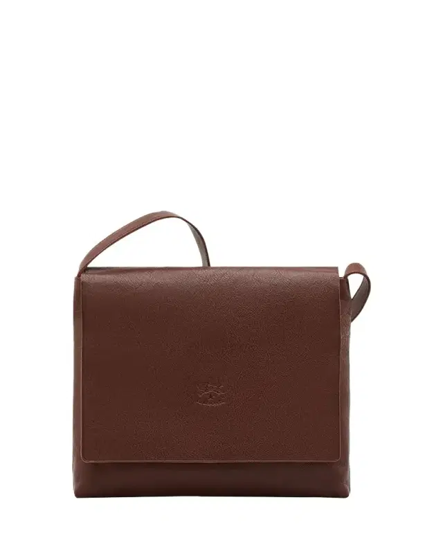 Il Bisonte Unisex Leather Messenger Bag