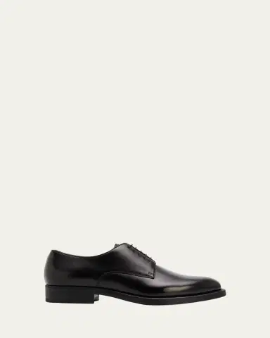 Giorgio Armani Men's Formal Leather Derby Shoes | Thumbnail 6
