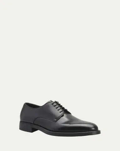 Giorgio Armani Men's Formal Leather Derby Shoes | Thumbnail 7