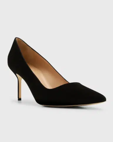 Manolo Blahnik BB 70mm Suede Stiletto Pumps | Thumbnail 2 Manolo Blahnik BB 70mm Suede Stiletto Pumps | Thumbnail 2