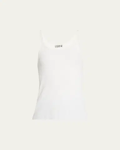 ÉTERNE Cropped Rib Tank Top | Thumbnail 6