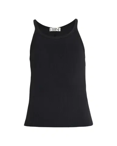 ÉTERNE Cropped Rib Tank Top | Thumbnail 1