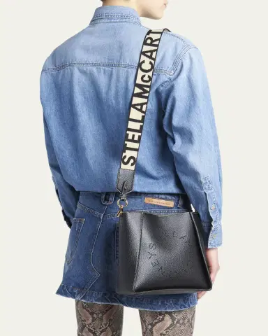 Stella McCartney Mini Logo Grain Vegan Leather Crossbody Bag | Thumbnail 2 Stella McCartney Mini Logo Grain Vegan Leather Crossbody Bag | Thumbnail 2