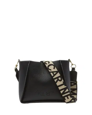 Stella McCartney Mini Logo Grain Vegan Leather Crossbody Bag | Thumbnail 1 Stella McCartney Mini Logo Grain Vegan Leather Crossbody Bag | Thumbnail 1