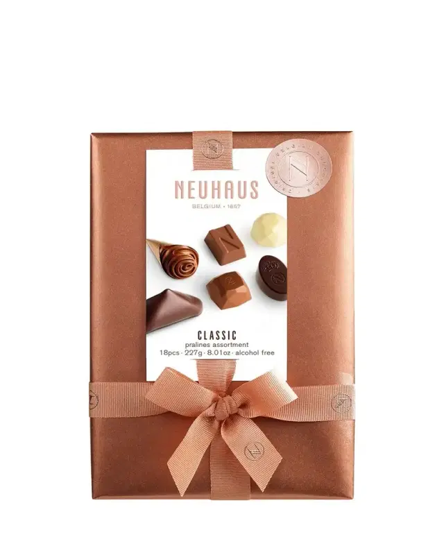 Neuhaus Chocolate Classic Ballotin 18-Piece Chocolate Set, 1/2lb