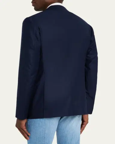 Cesare Attolini Men's Deconstructed Wool Two-Button Blazer | Thumbnail 3 Cesare Attolini Men's Deconstructed Wool Two-Button Blazer | Thumbnail 3