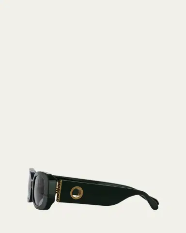 Linda Farrow Lola Rectangle Acetate & Nylon Sunglasses | Thumbnail 3 Linda Farrow Lola Rectangle Acetate & Nylon Sunglasses | Thumbnail 3