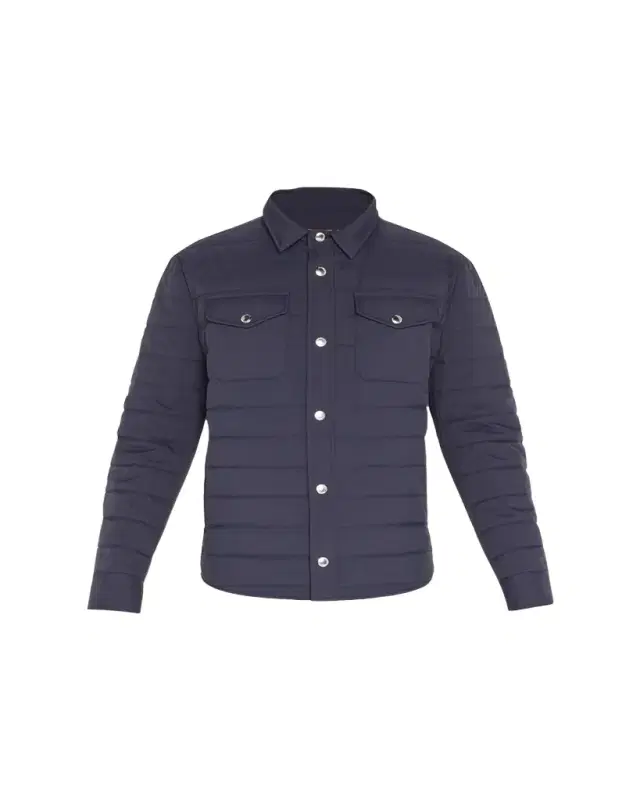 Men's Quilted Nylon Shirt Jacket