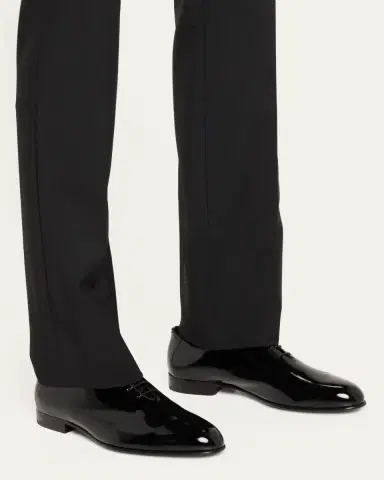 Brioni Men's Patent Lace-Up Oxford Loafers | Thumbnail 2